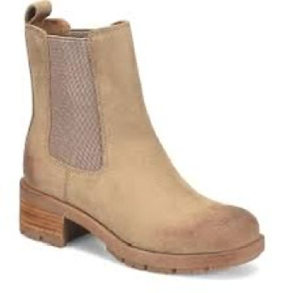 NEW! US 6M b.o.c Shelby Womens Chelsea Bootie Micro Suede Boots Taupe